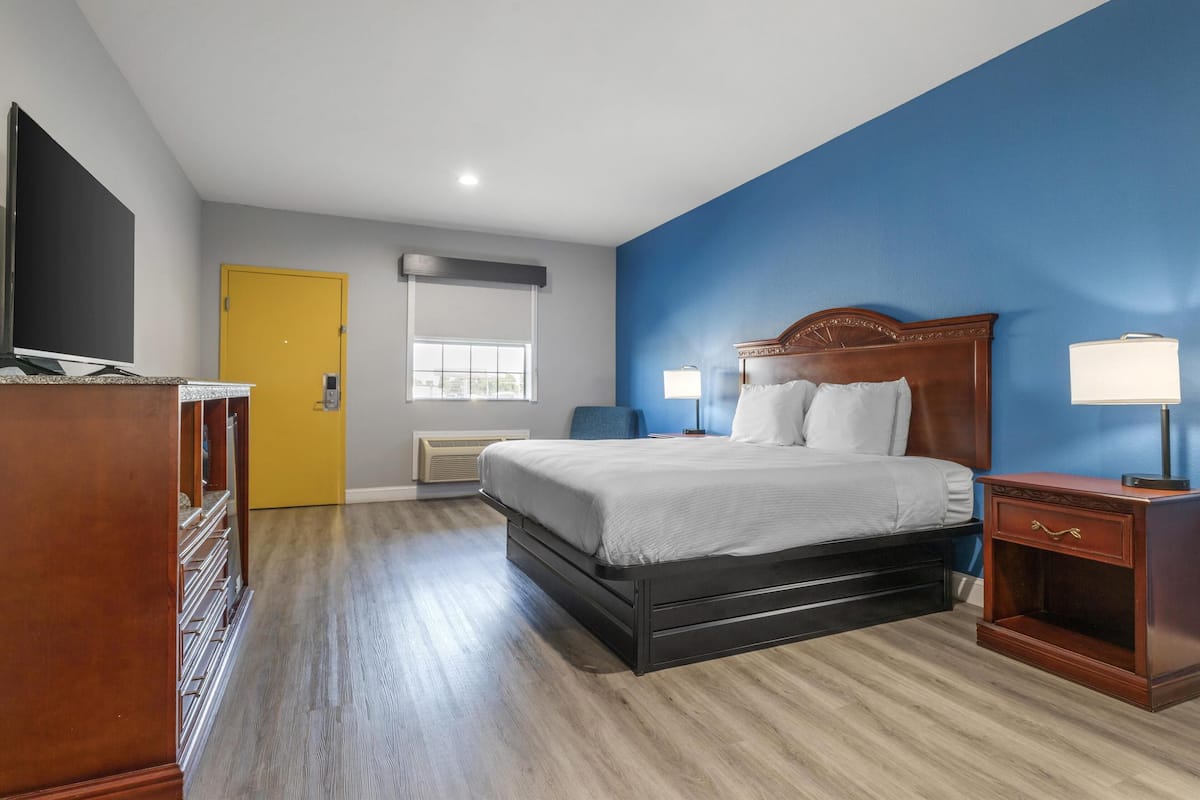 Standard Room, 1 King Bed, Non Smoking, Refrigerator & Microwave | Minibar, desk, iron/ironing board, free WiFi