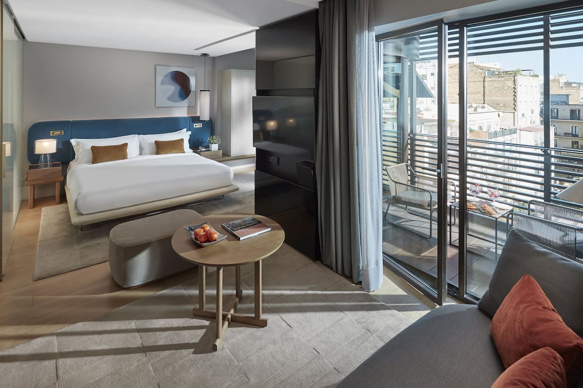 1 Schlafzimmer, hochwertige Bettwaren, Daunenbettdecken, Minibar