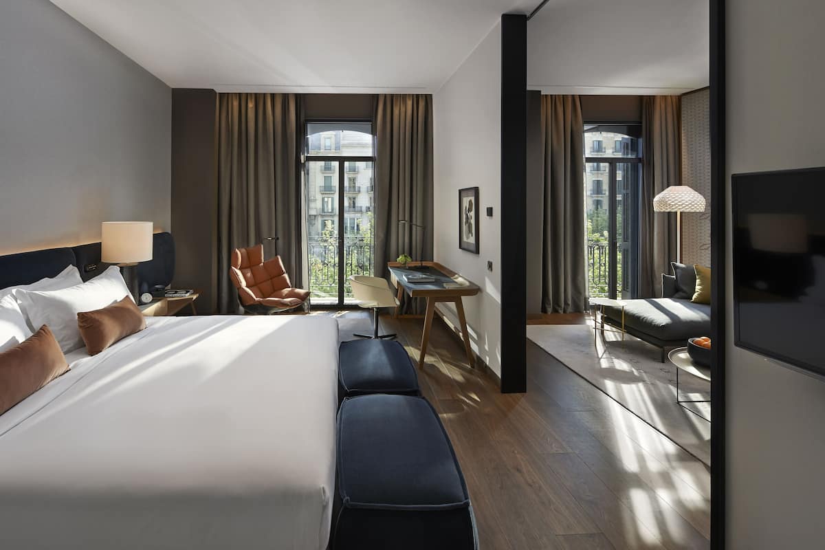 1 Schlafzimmer, hochwertige Bettwaren, Daunenbettdecken, Minibar