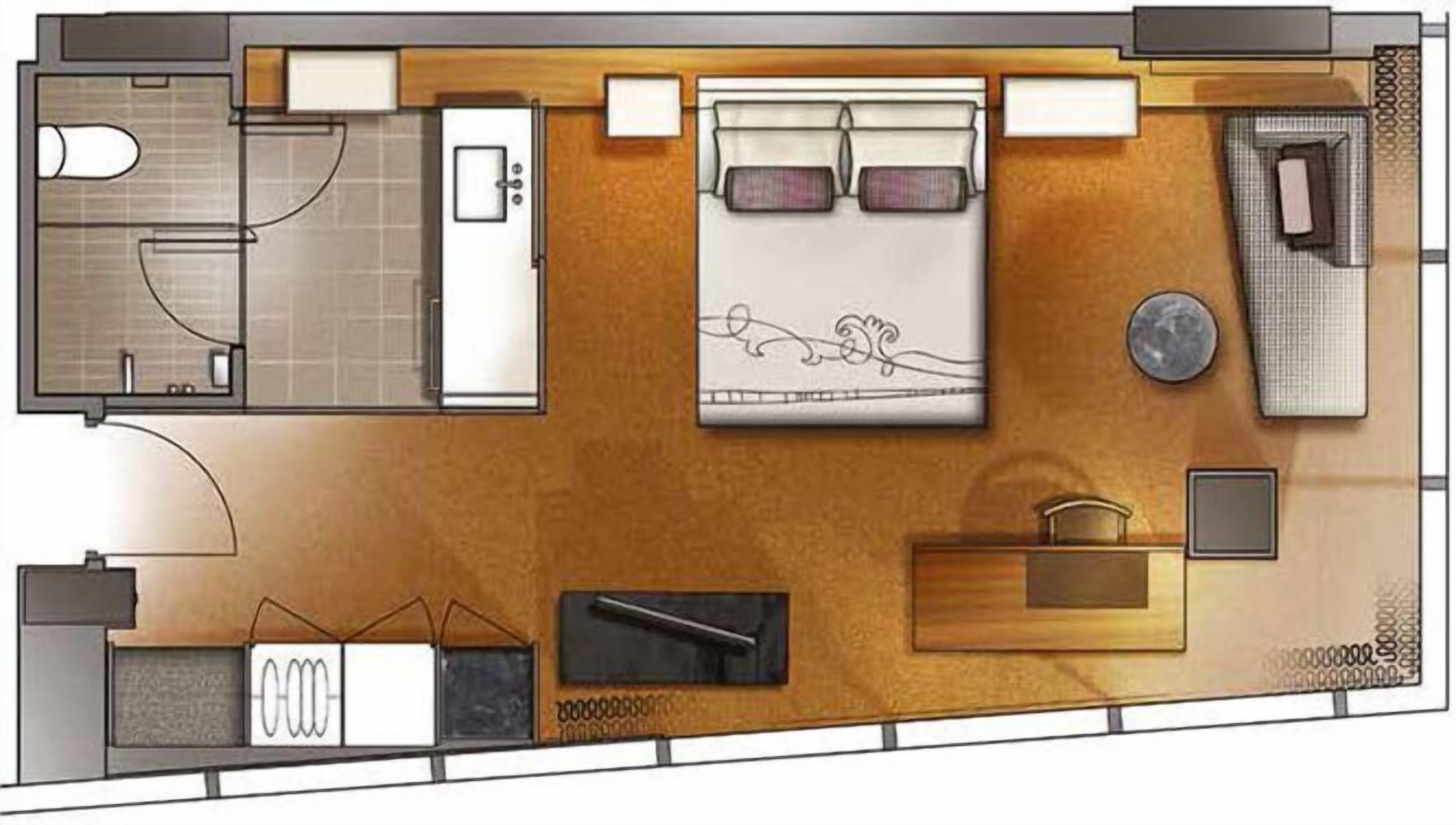 room (city luxe) | floor plan