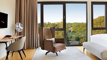 Hypo-allergenic bedding, in-room safe, individually furnished, desk