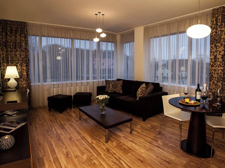 Standard Apartment, 2 Bedrooms | Living area | TV