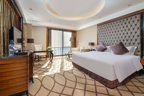 Down duvets, minibar, in-room safe, desk