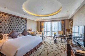 Down duvets, minibar, in-room safe, desk