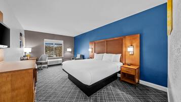 In-room safe, desk, laptop workspace, iron/ironing board