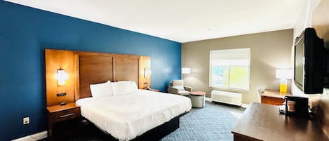 In-room safe, desk, laptop workspace, iron/ironing board