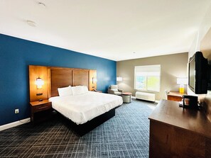 In-room safe, desk, laptop workspace, iron/ironing board