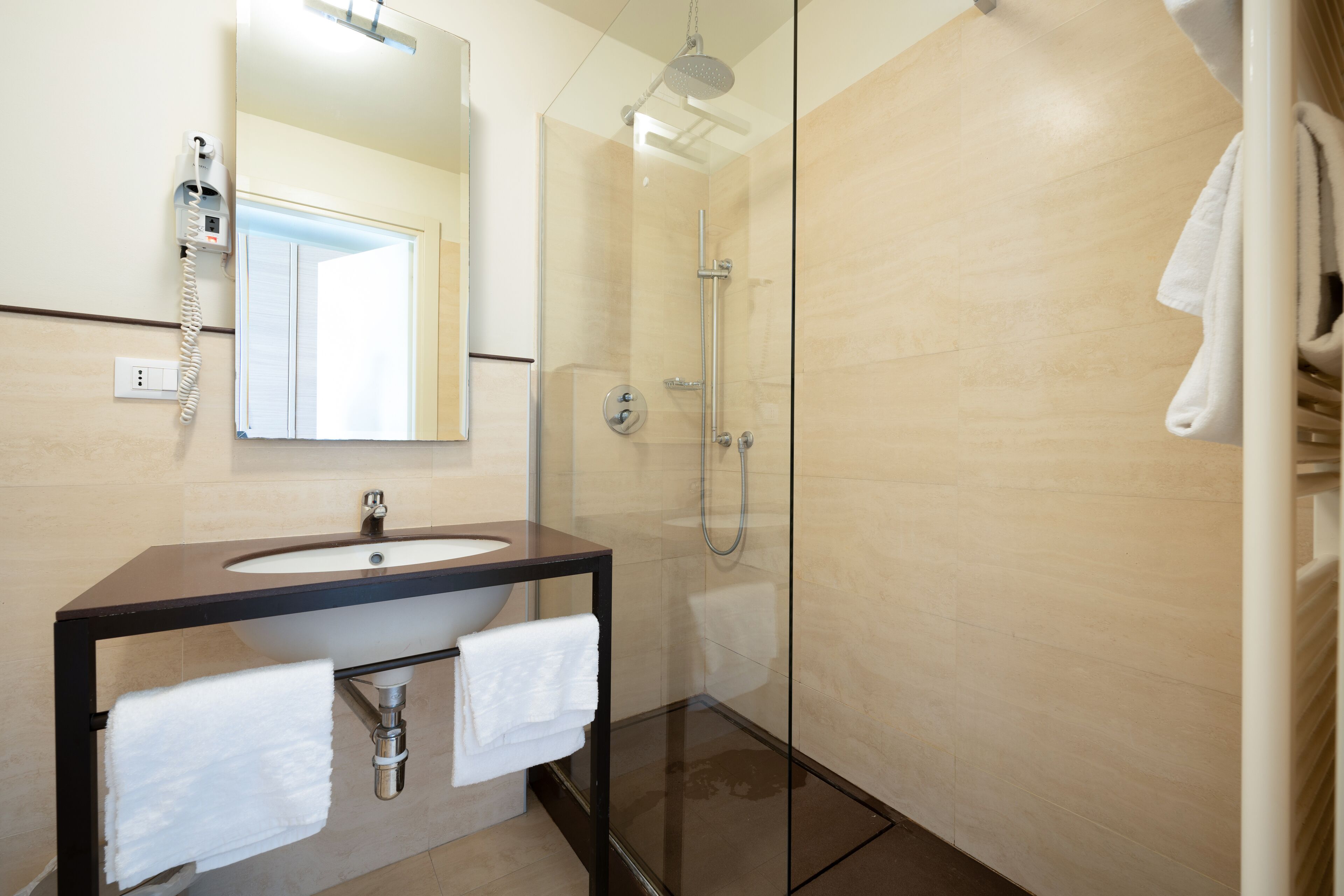classic double or twin room | bathroom | free toiletries, hair dryer, towels