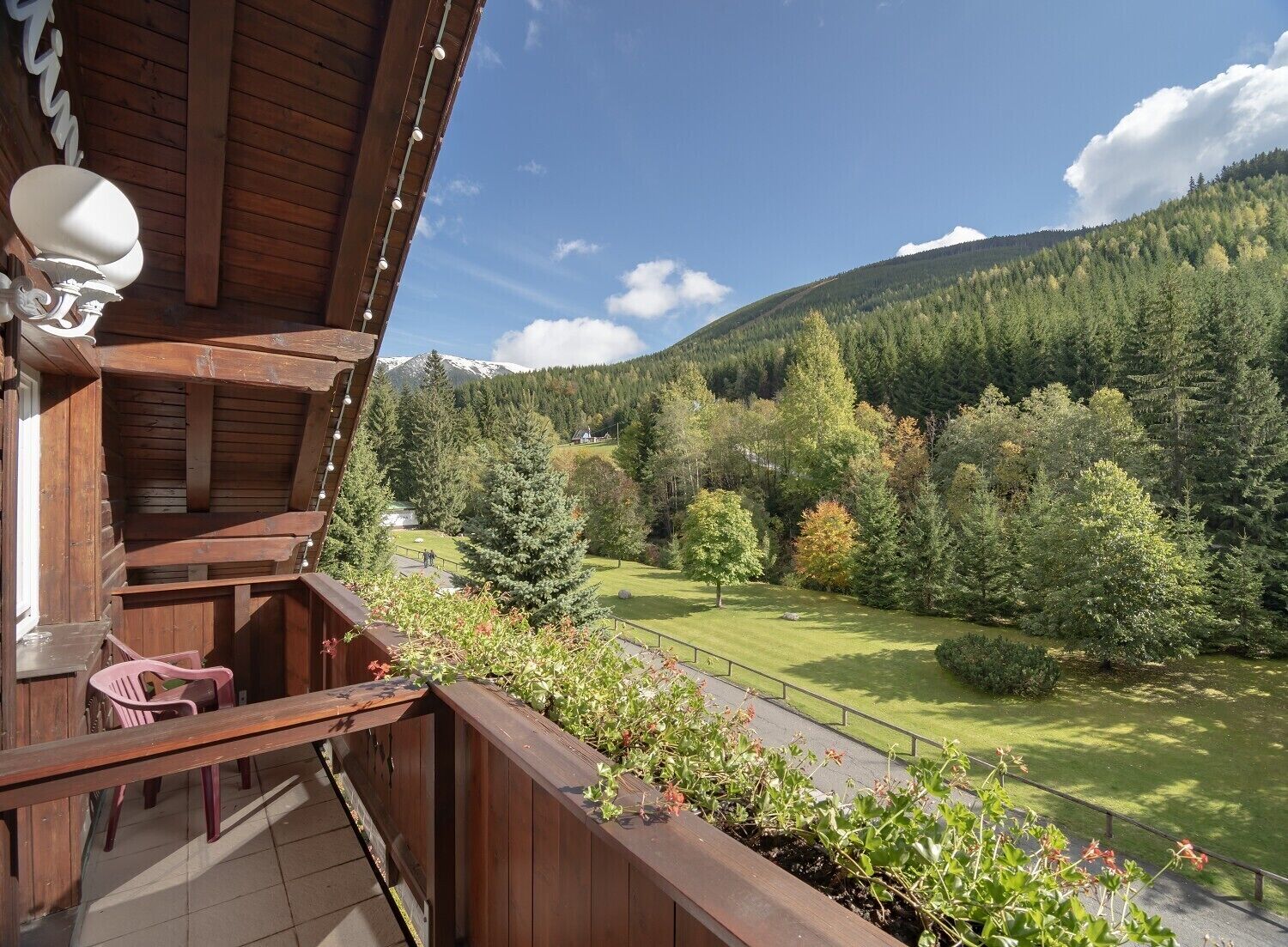 Uitzicht vanaf balkon