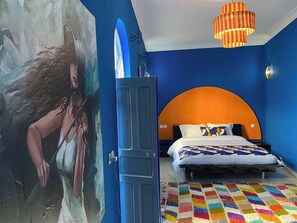 Design Oda, 1 Yatak Odası | Ayrı ayrı dekore edilmiş, ütü/ütü masası, ücretsiz kablosuz İnternet 