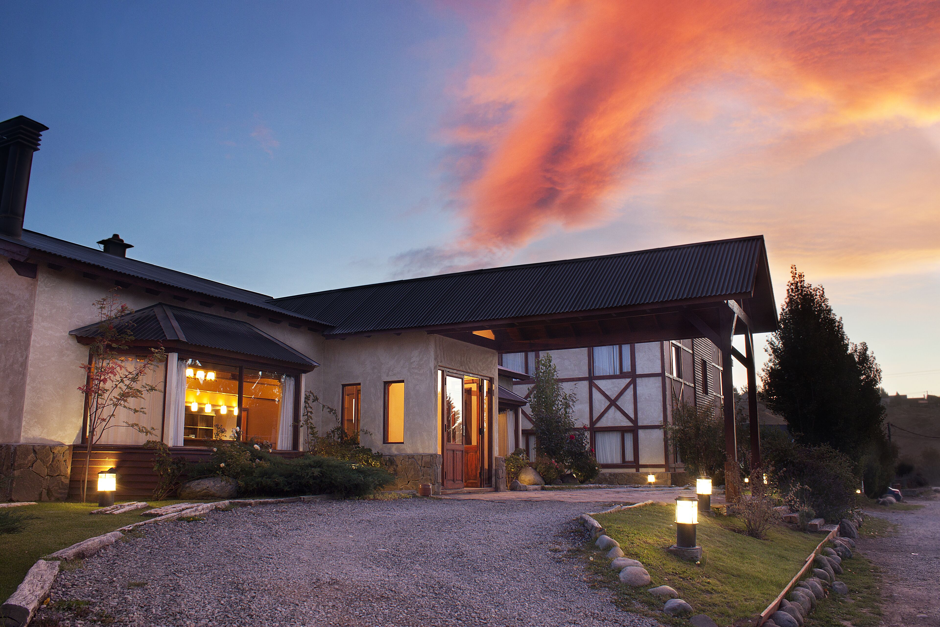 front of property – evening/night