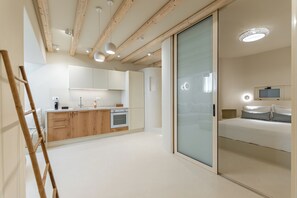 Deluxe Semi-Basement Apartment | Bộ trải giường bằng vải cotton Ai Cập, bộ đồ giường cao cấp 
