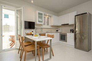 Deluxe Suite (With Living Room) | Private kitchen | Fridge, stovetop, coffee/tea maker, electric kettle - Antony Suites - Adults Only (Naxos)