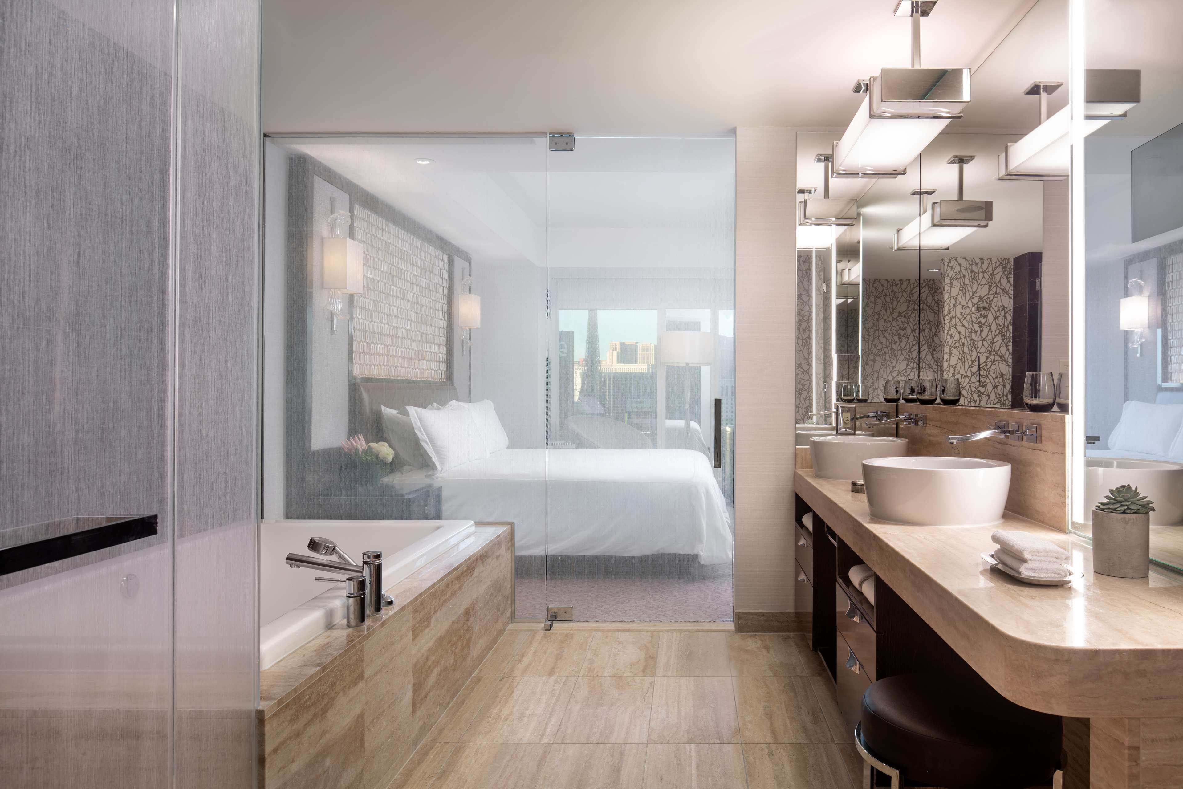 suite, 1 bedroom | bathroom | separate bathtub and shower, deep-soaking bathtub, designer toiletries