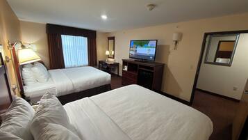 Room, 2 Queen Beds, Non Smoking | Desk, laptop workspace, iron/ironing board, free WiFi