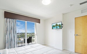 Blackout drapes, iron/ironing board, rollaway beds, free WiFi