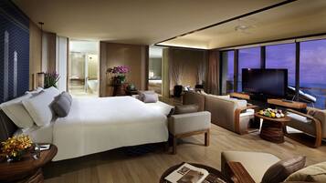 總統套房, 1 張單人床, 海景 | 迷你吧、客房內保險箱、書桌、遮光布/窗簾