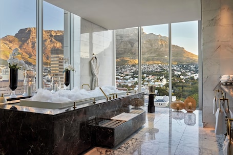 Presidential Suite, 2 Bedrooms, Mountain View (2 Bedrooms) | Bathroom | Separate tub and shower, rainfall showerhead, designer toiletries. Taj Cape Town