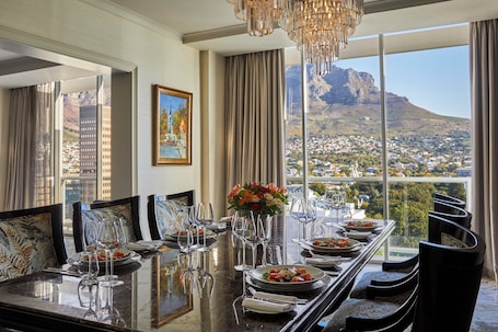 Presidential Suite, 2 Bedrooms, Mountain View (2 Bedrooms) | In-room dining. Taj Cape Town