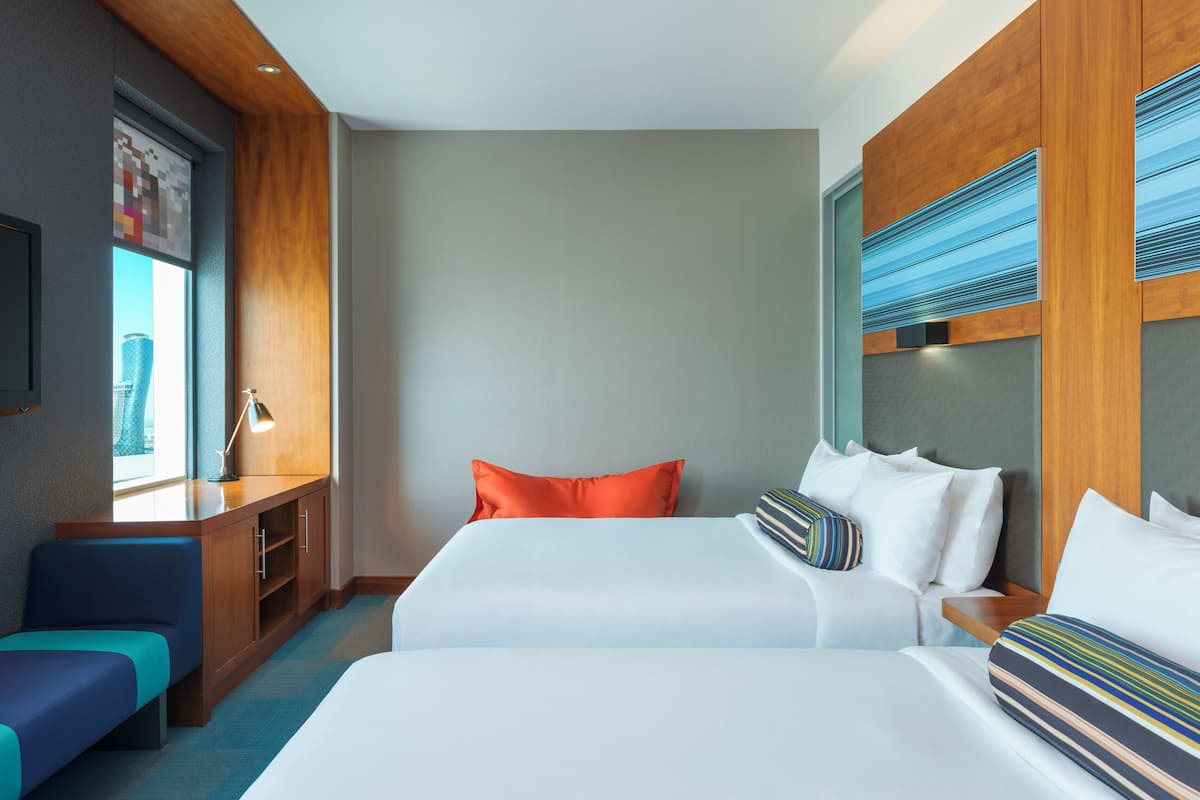 In-room safe, desk, laptop workspace, blackout curtains
