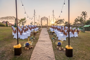 Zona para bodas al aire libre