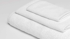 A white towel folded neatly. - Canadas Best Value Inn Mile 0 (Lillooet)
