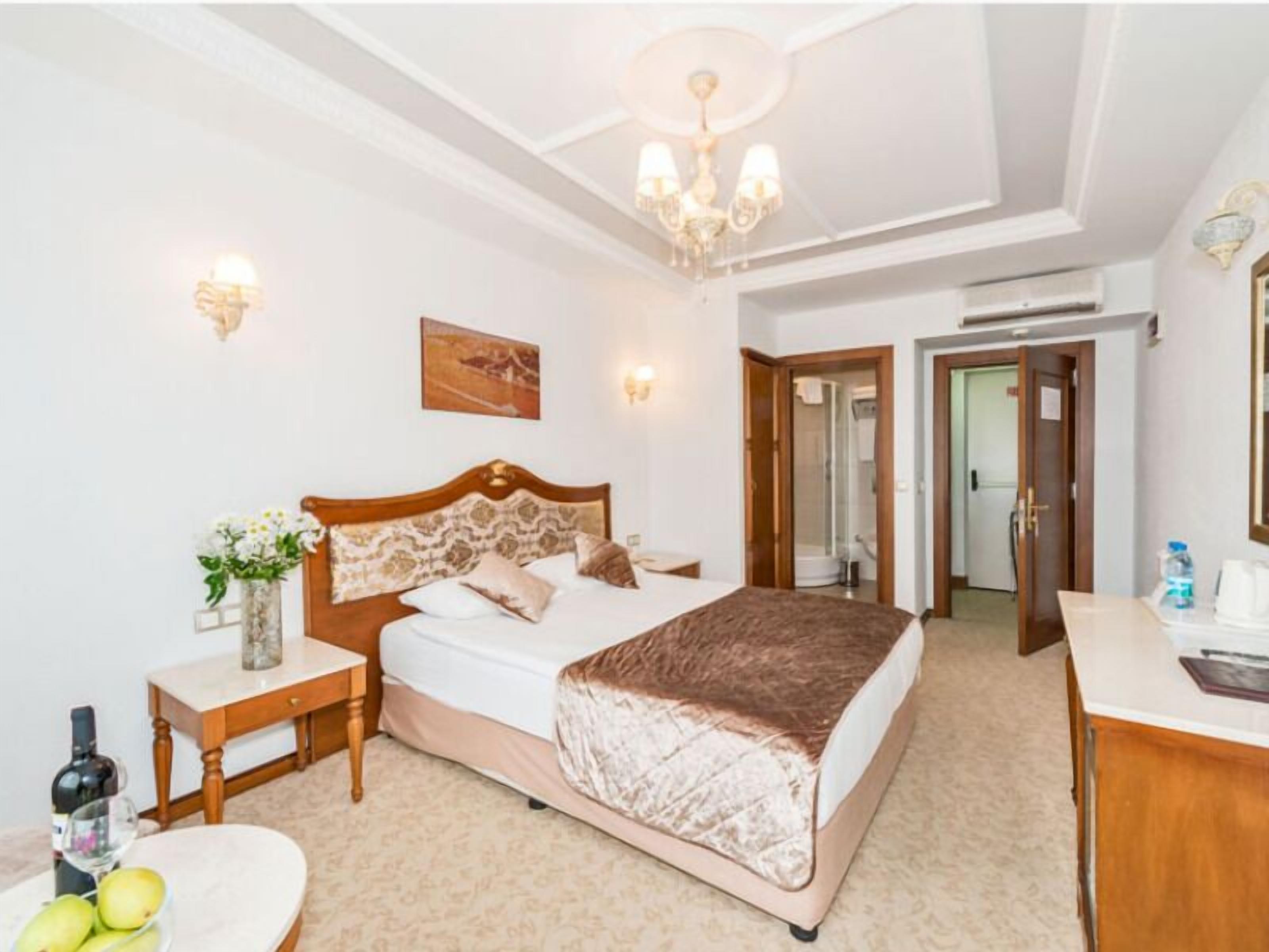 Premium bedding, down duvets, Select Comfort beds, minibar