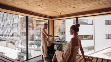 Sauna, baño turco o hammam y tratamientos corporales