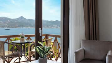 Connection Room Sea View | Hochwertige Bettwaren, Select-Comfort-Betten, Minibar, Zimmersafe