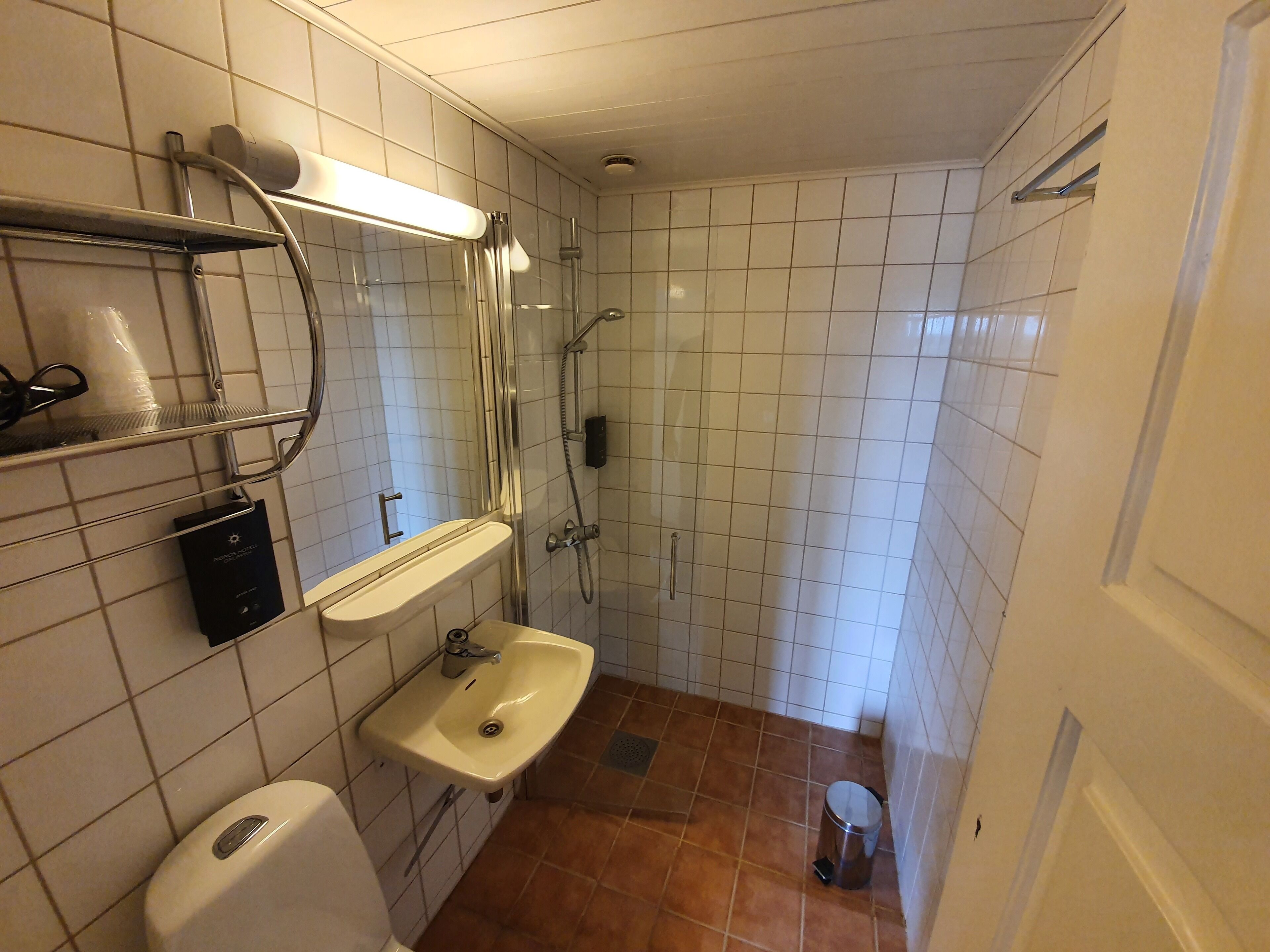 apartment | bathroom | shower, hair dryer, towels
