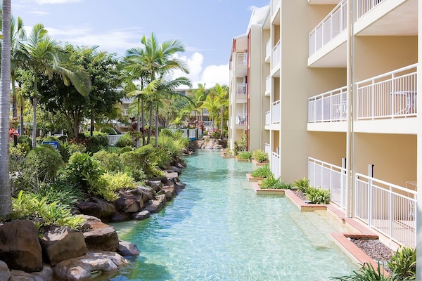 3 outdoor pools, a heated pool