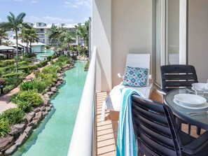 3 outdoor pools, a heated pool