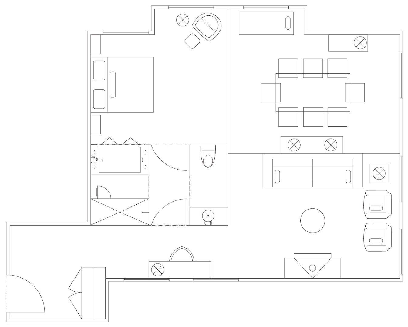 grand suite | frette italian sheets, premium bedding, down duvets, tempur-pedic beds