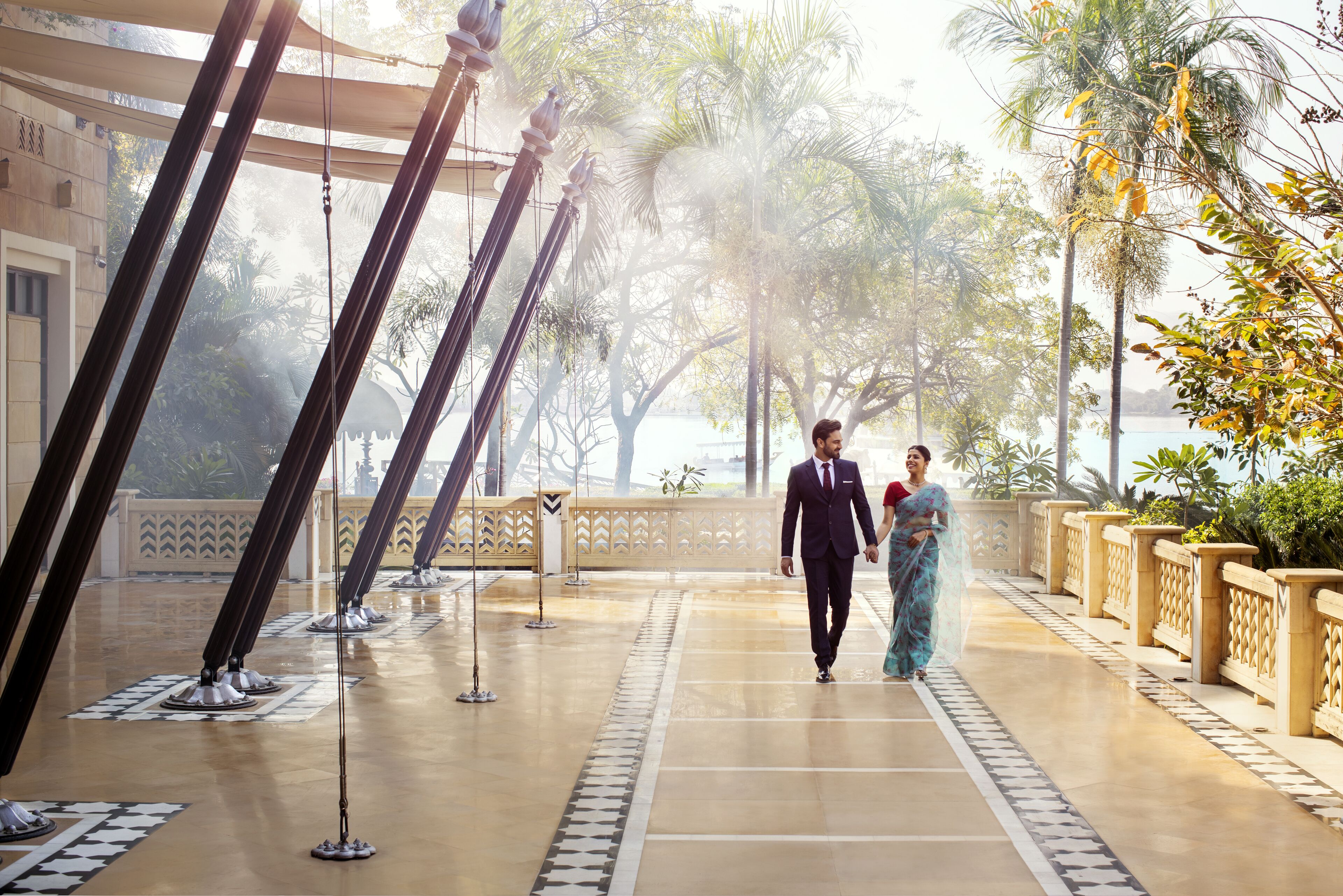 outdoor wedding area