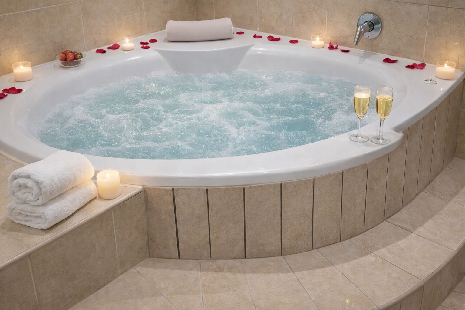 Private spa tub