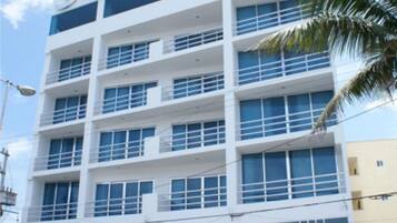 Façana frontal de l'allotjament