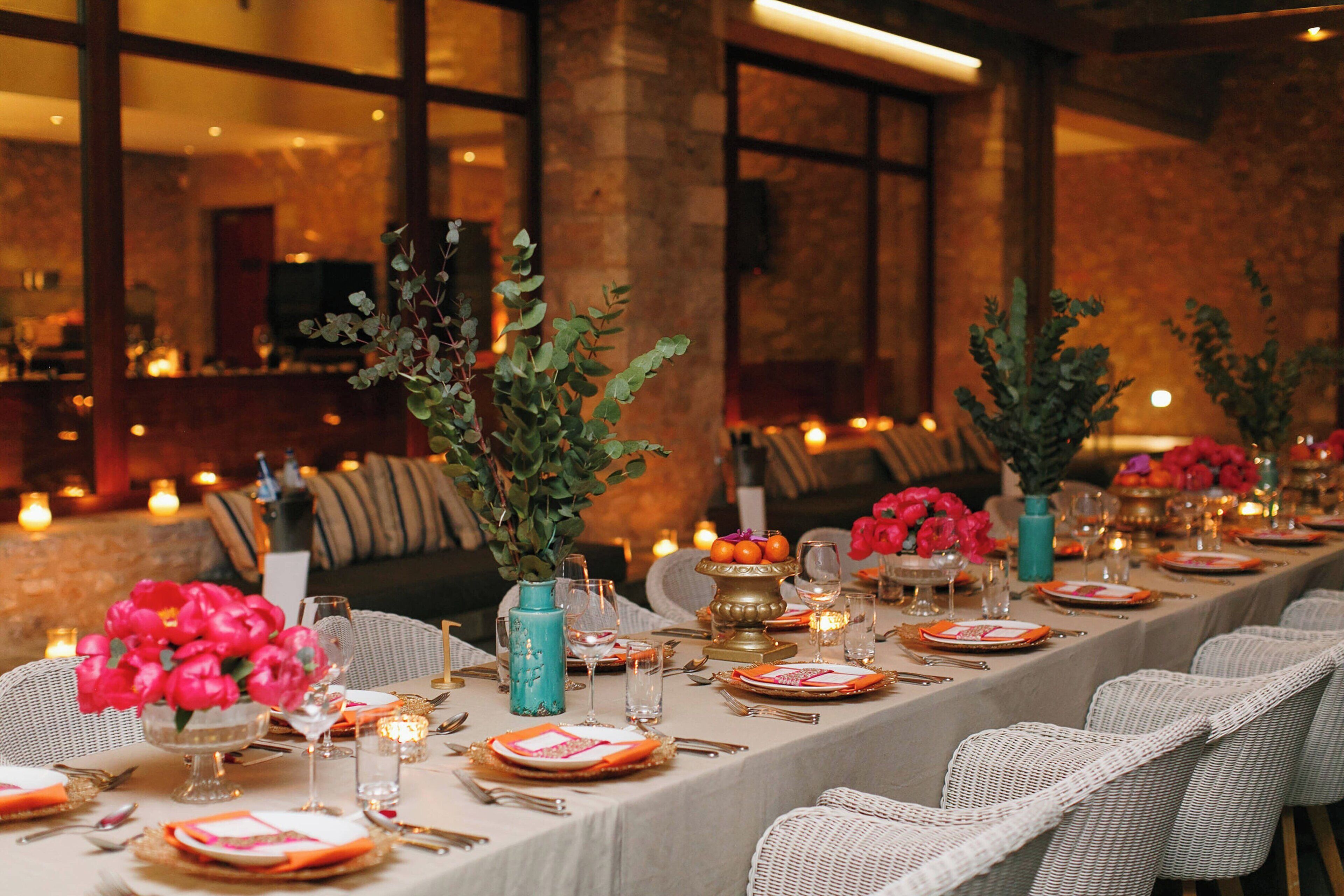 outdoor wedding area