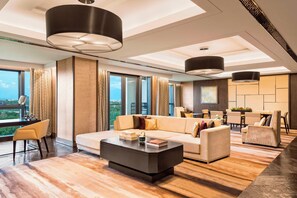 Suite presidencial, 1 habitación | Ropa de cama de alta calidad y minibar