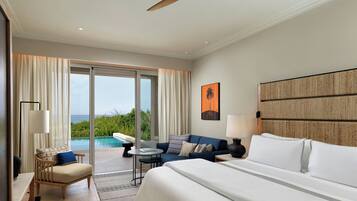 Premium Infinity Room, 1 King Bed, Non Smoking, Sea View (Private Pool) | Premium bedding, down comforters, minibar, in-room safe