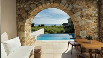 Indoor pool, seasonal outdoor pool