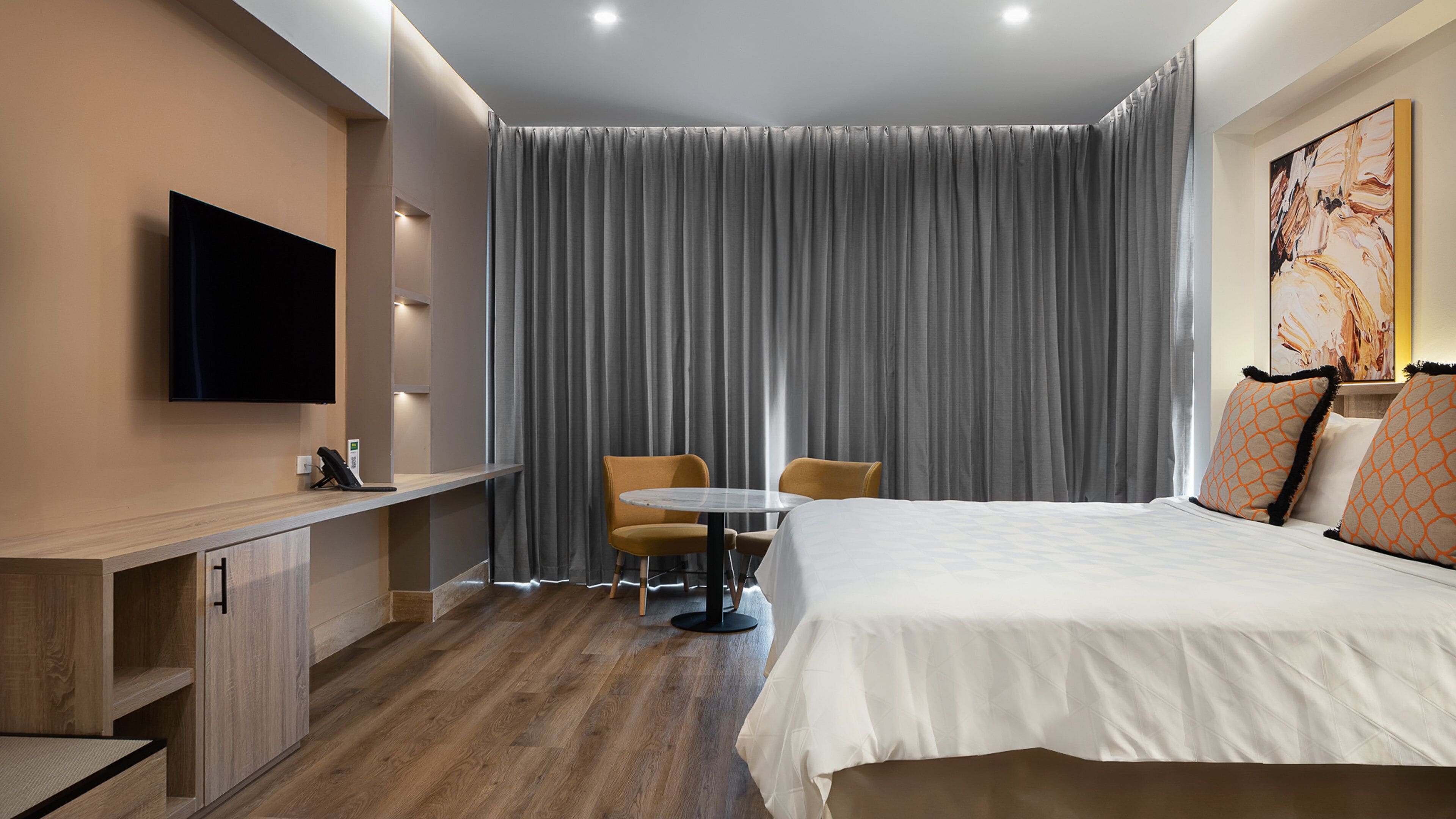 Minibar, in-room safe, desk, blackout drapes
