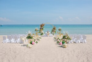 Outdoor wedding area