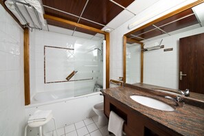 Free toiletries, hair dryer, towels
