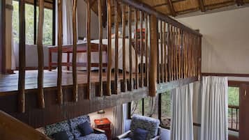 Deluxe Chalet, 2 Bedrooms, Garden View | Frette Italian sheets, premium bedding, down duvets, Tempur-Pedic beds