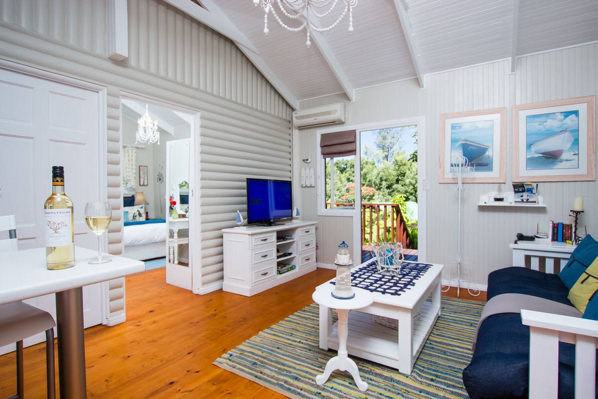7 Sword Fern Chalet | Living room | DVD player