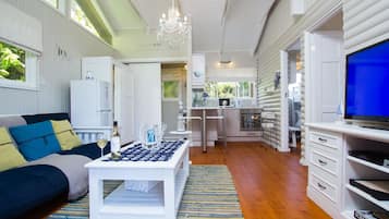 7 Sword Fern Chalet | Living room | DVD player