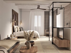 Junior Suite, 1 Queen Bed, Patio, Courtyard View