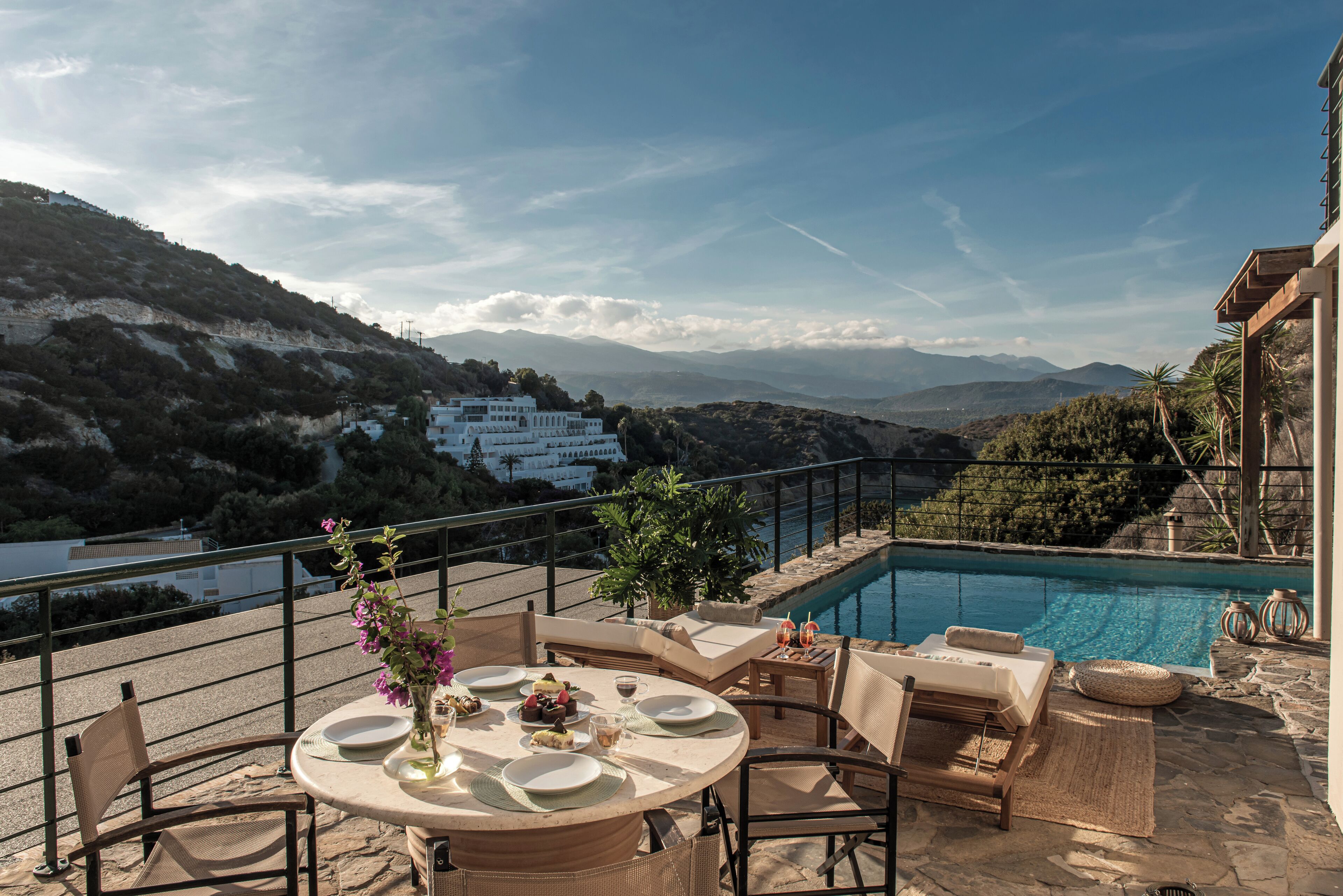 Villa, 2 Bedrooms, Private Pool, Sea View | Terrace/patio