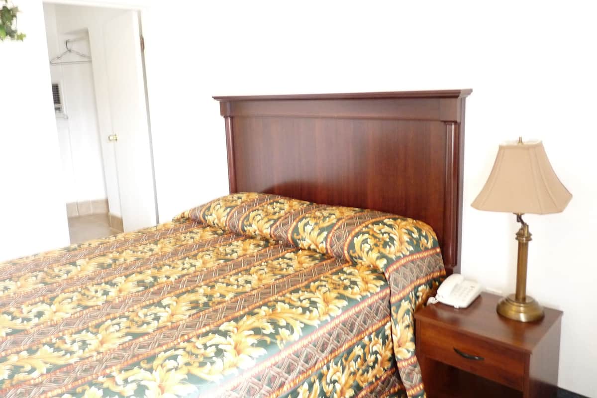 Blackout drapes, iron/ironing board (on request), WiFi (free)