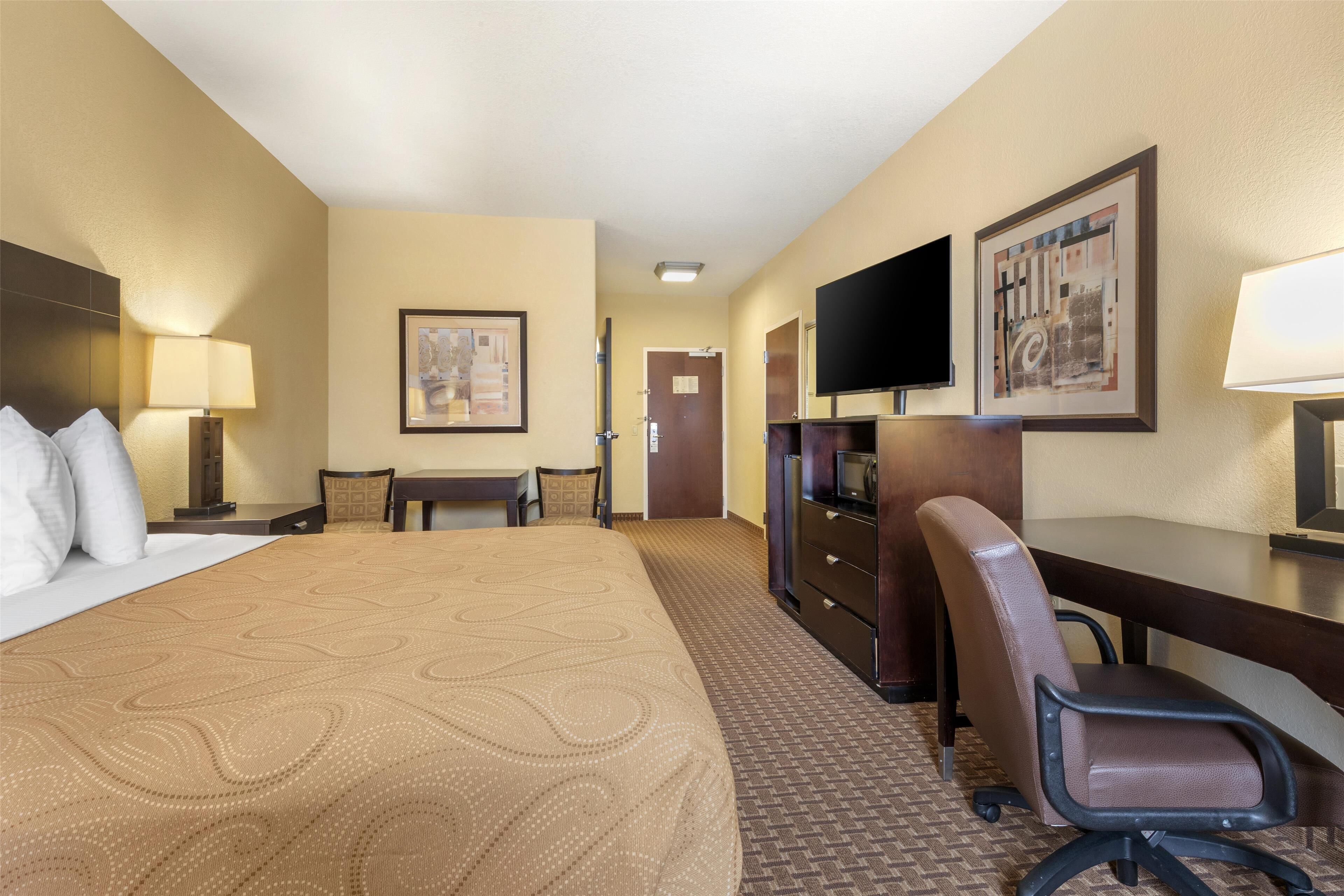 pillow-top beds, in-room safe, desk, laptop workspace